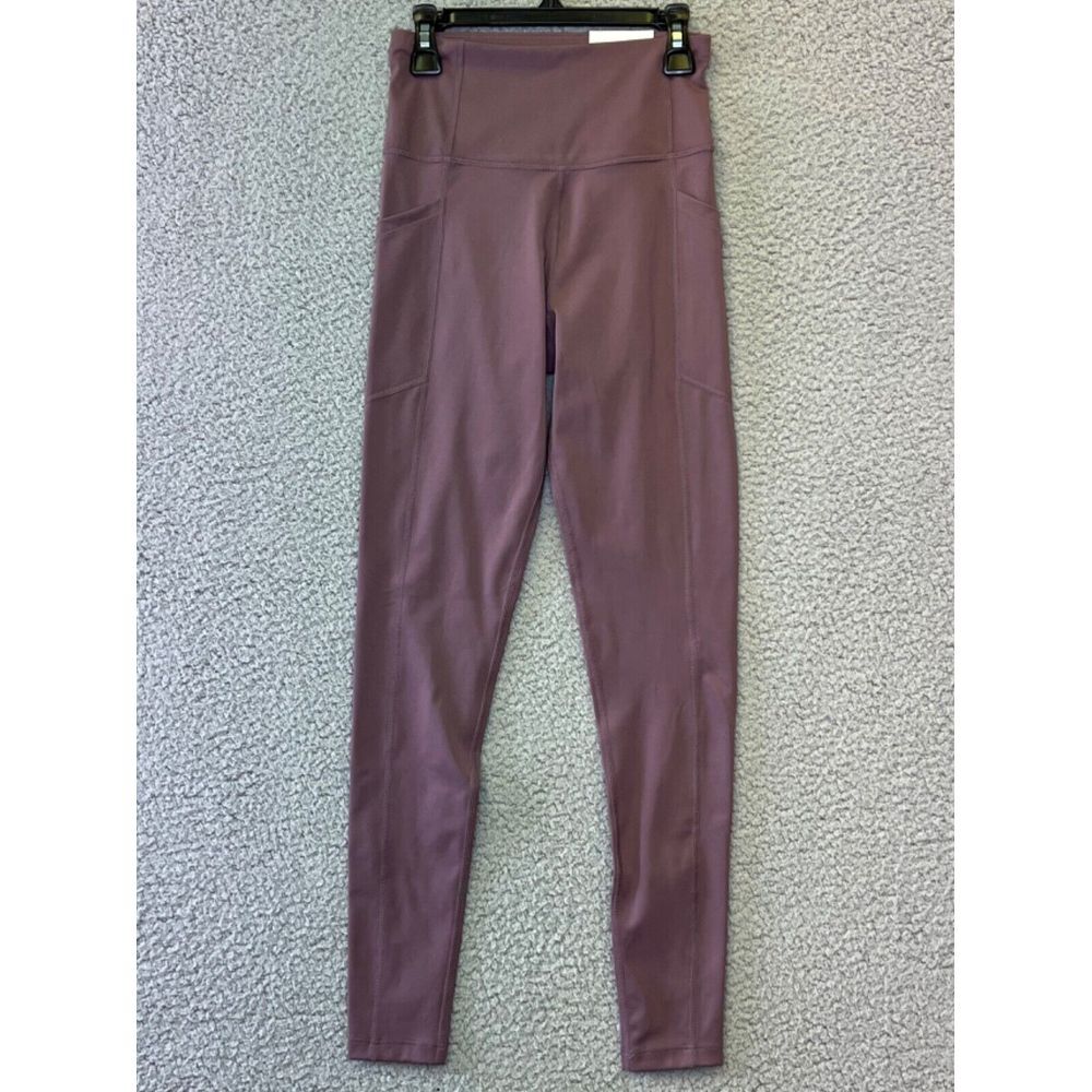 Calvin Klein Women's Performance XS Mauve‎ Pull On High Rise Cropped Leggings
